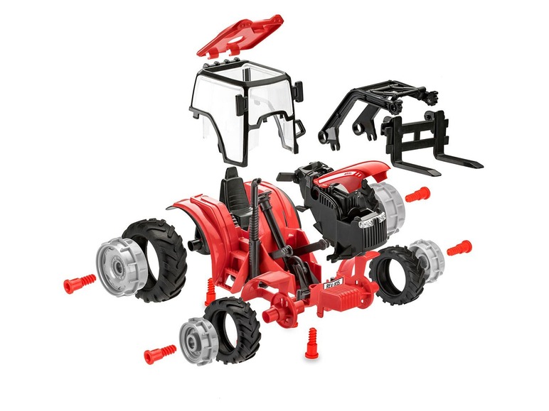 Gehe zu Vollbildansicht: Revell Junior Kit Modellbausatz Traktor, Maßstab 1:20, mit Lader und Figur, ab 4 Jahren - Bild 2