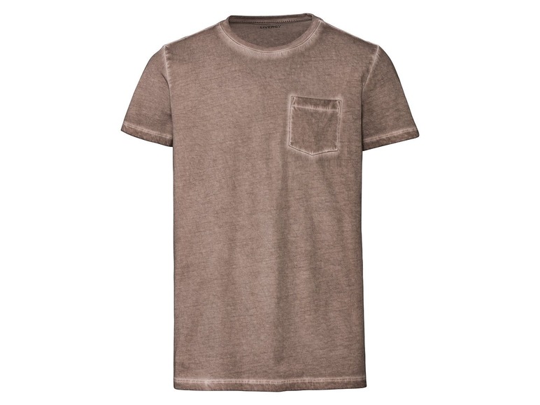 Gehe zu Vollbildansicht: LIVERGY® T-Shirt Herren, mit Wash-out-Effekt, aus Baumwolle - Bild 3