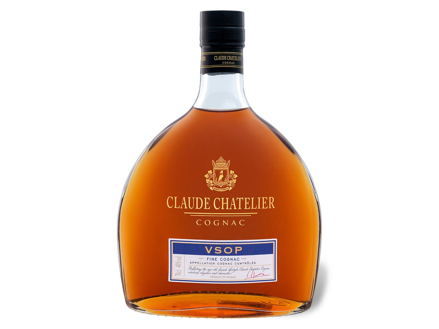 Claude 40% Vol Cognac VSOP Geschenkbox mit Chatelier