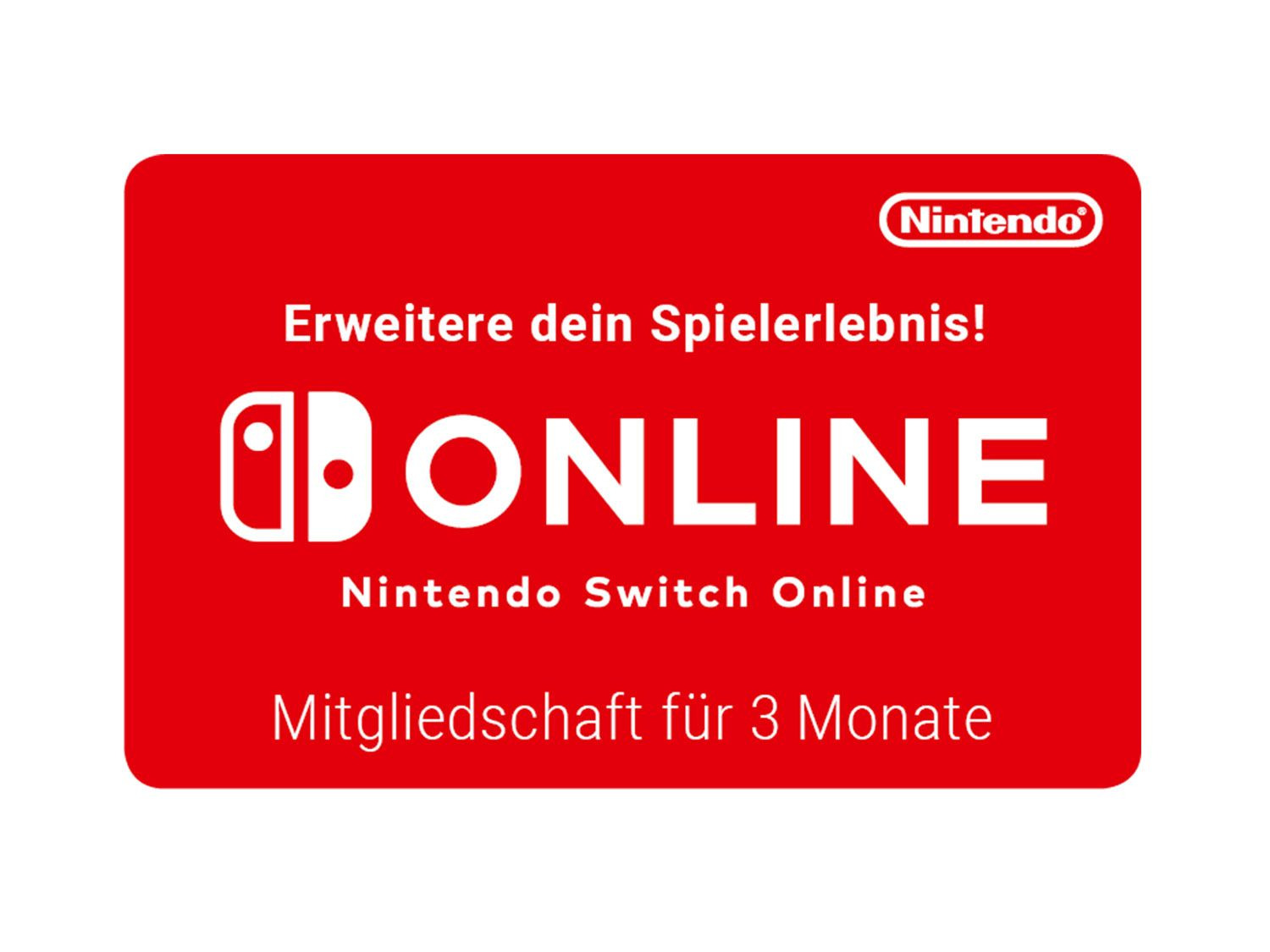 - Mitgliedschaft 3-monatige Nintendo Switch Online