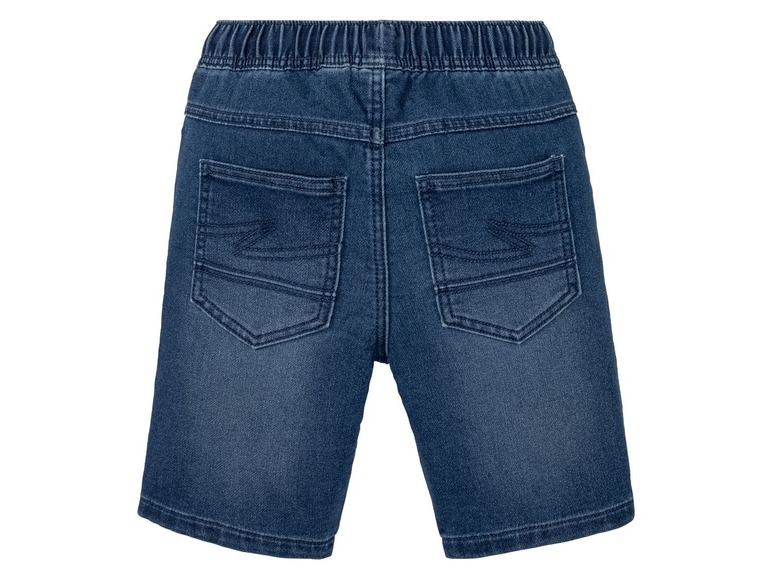 Gehe zu Vollbildansicht: pepperts!® PEPPERTS® Bermuda Jungen, Jeans-Optik, Gummizugbund mit Kordel, mit Baumwolle und Elasthan - Bild 4