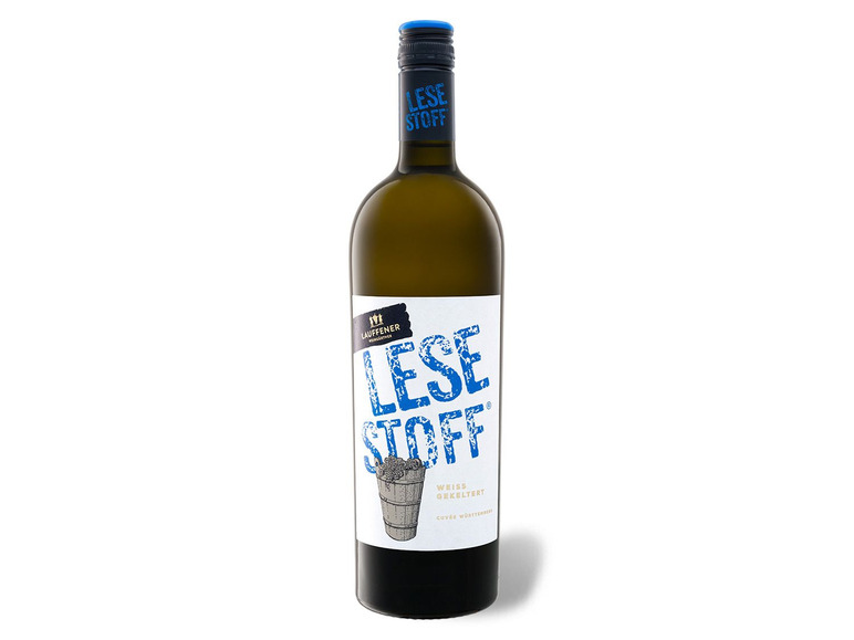 Lauffener Weingärtner Lesestoff® Cuvée weißgekeltert QbA halbtrocken, Weißwein 2021