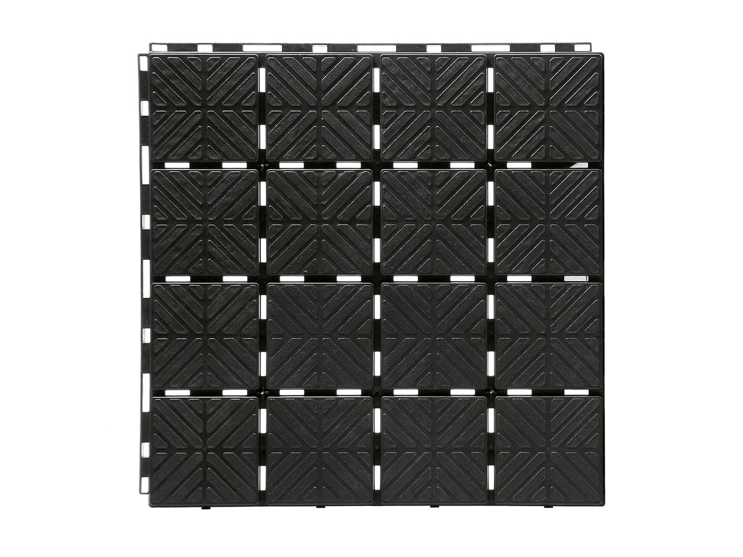 Prosperplast Prosperplast Beetplatten »Easy Square«, Bodenplatten mit 40x40 cm, rutschfest, Klicksystem