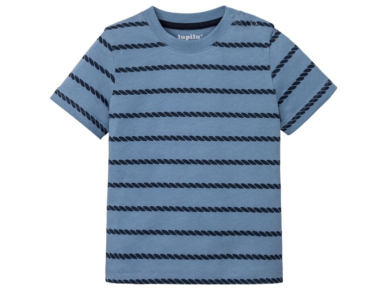 Gehe zu Vollbildansicht: LUPILU® Kleinkinder T-Shirts Jungen, 4 Stück, mit Bio-Baumwolle - Bild 7