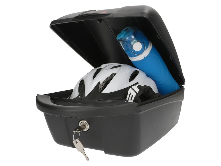 FISCHER Fahrradgepäckbox abschließbar zwei Schlüsseln mit Diebstahlsicherung