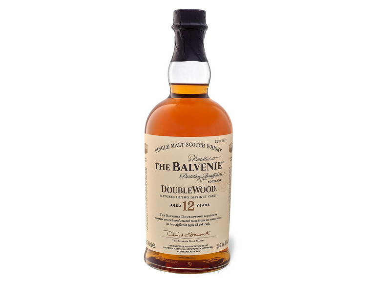 The Balvenie Double Wood Geschenkbox 12 40% Malt Whisky Vol mit Single Jahre Scotch