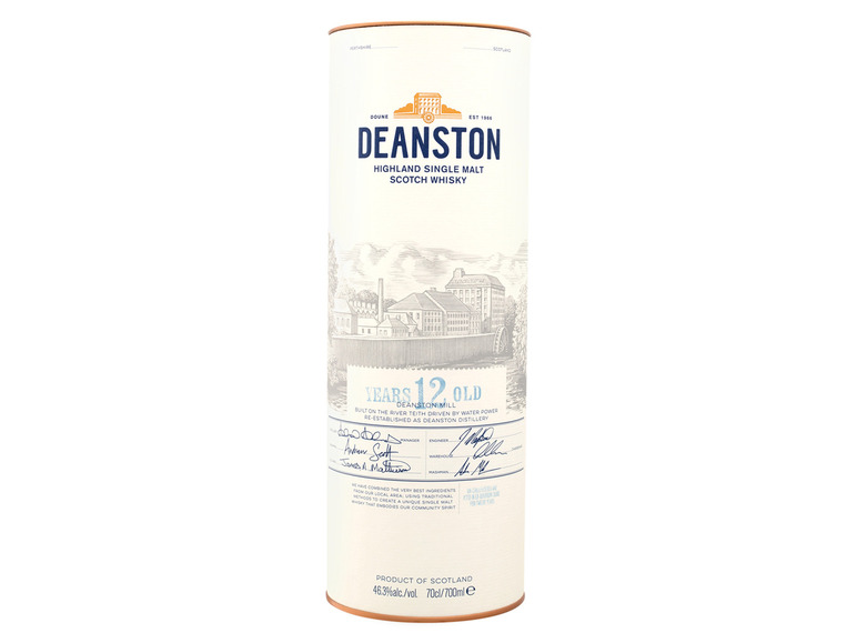 Deanston Highland Malt Jahre Whisky Scotch Single Vol mit 46,3% 12 Geschenkbox