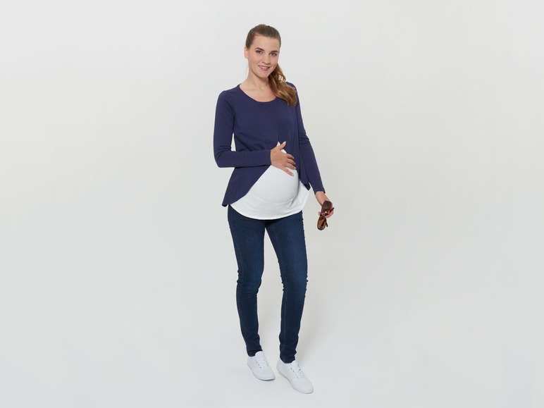 Gehe zu Vollbildansicht: ESMARA® 2 Damen Umstandsshirts, mit Bio-Baumwolle - Bild 18