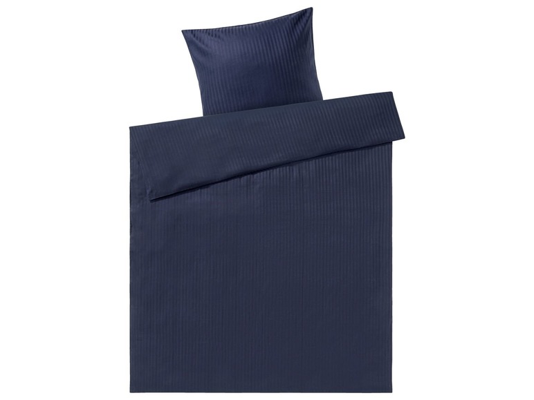 Gehe zu Vollbildansicht: MERADISO® Bettwäsche, 155 x 220 cm Deckenbezug, mit Streifendamast aus reiner Baumwolle - Bild 8