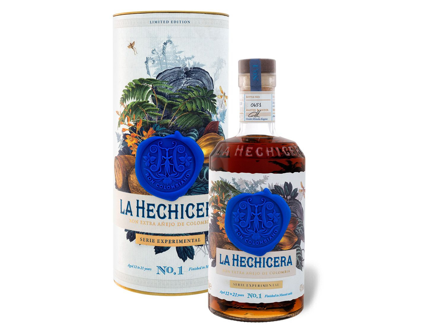 Hechicera No. Geschenkbox Experimental 1 mit Serie La Vol 43% Rum