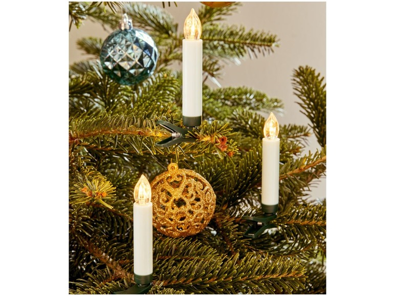 Gehe zu Vollbildansicht: MELINERA® 15 LED-Weihnachtsbaumkerzen - Bild 9