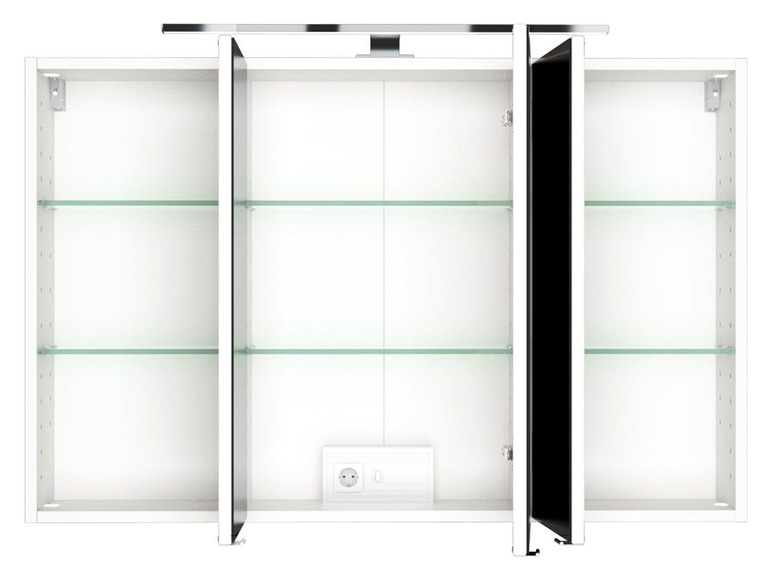 Gehe zu Vollbildansicht: HELD Spiegelschrank »Faro«, mit 3 Spiegeltüren, LED-Aufbauleuchte - Bild 15