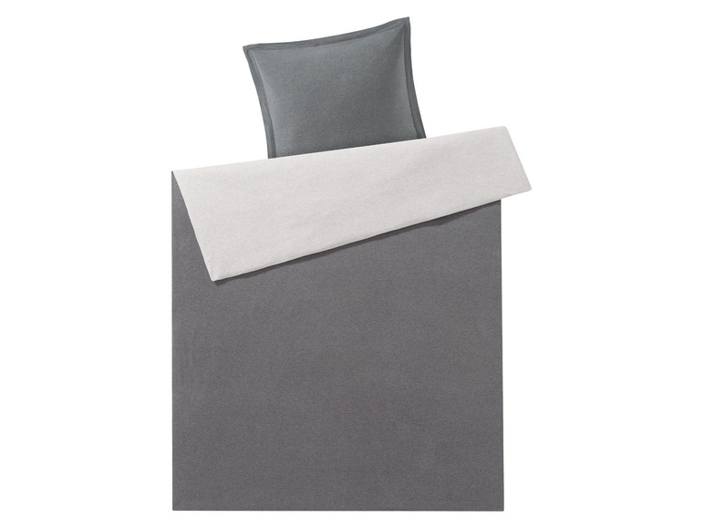 Gehe zu Vollbildansicht: MERADISO® Jersey Bettwäsche, 135 x 200 cm, aus Baumwolle - Bild 3
