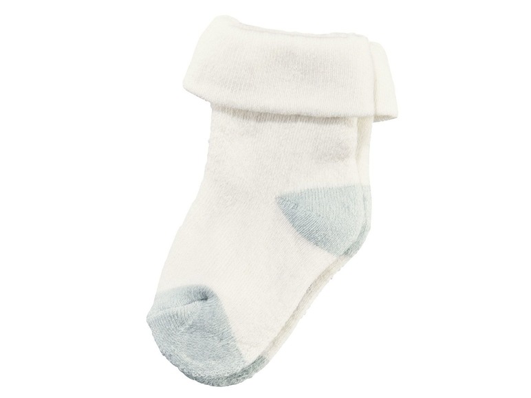Gehe zu Vollbildansicht: LUPILU® Baby Socken Jungen, Vollplüsch, mit Bio-Baumwolle, weicher Umschlagbund, 5 Paar - Bild 5