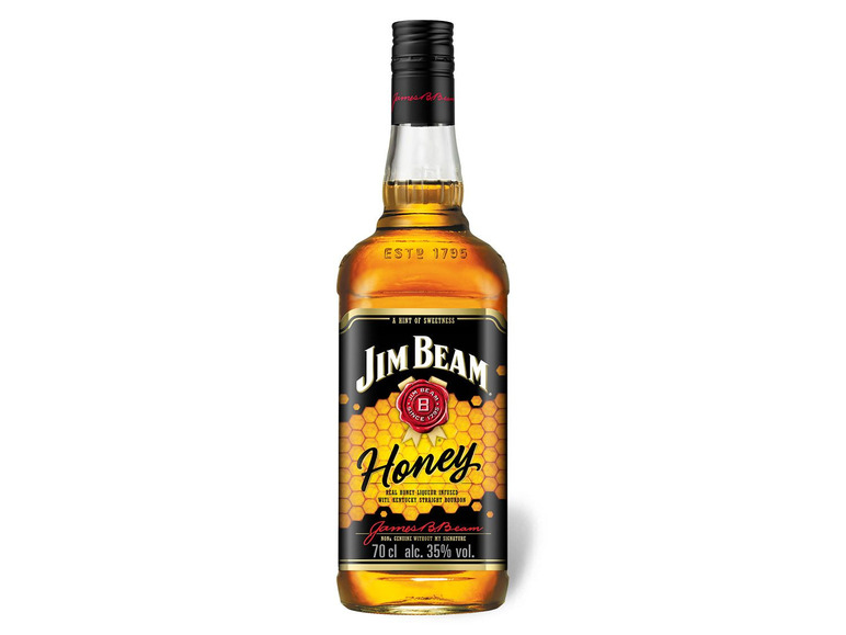 Honig-Likör Vol Honey 35% Whiskey Bourbon BEAM JIM mit