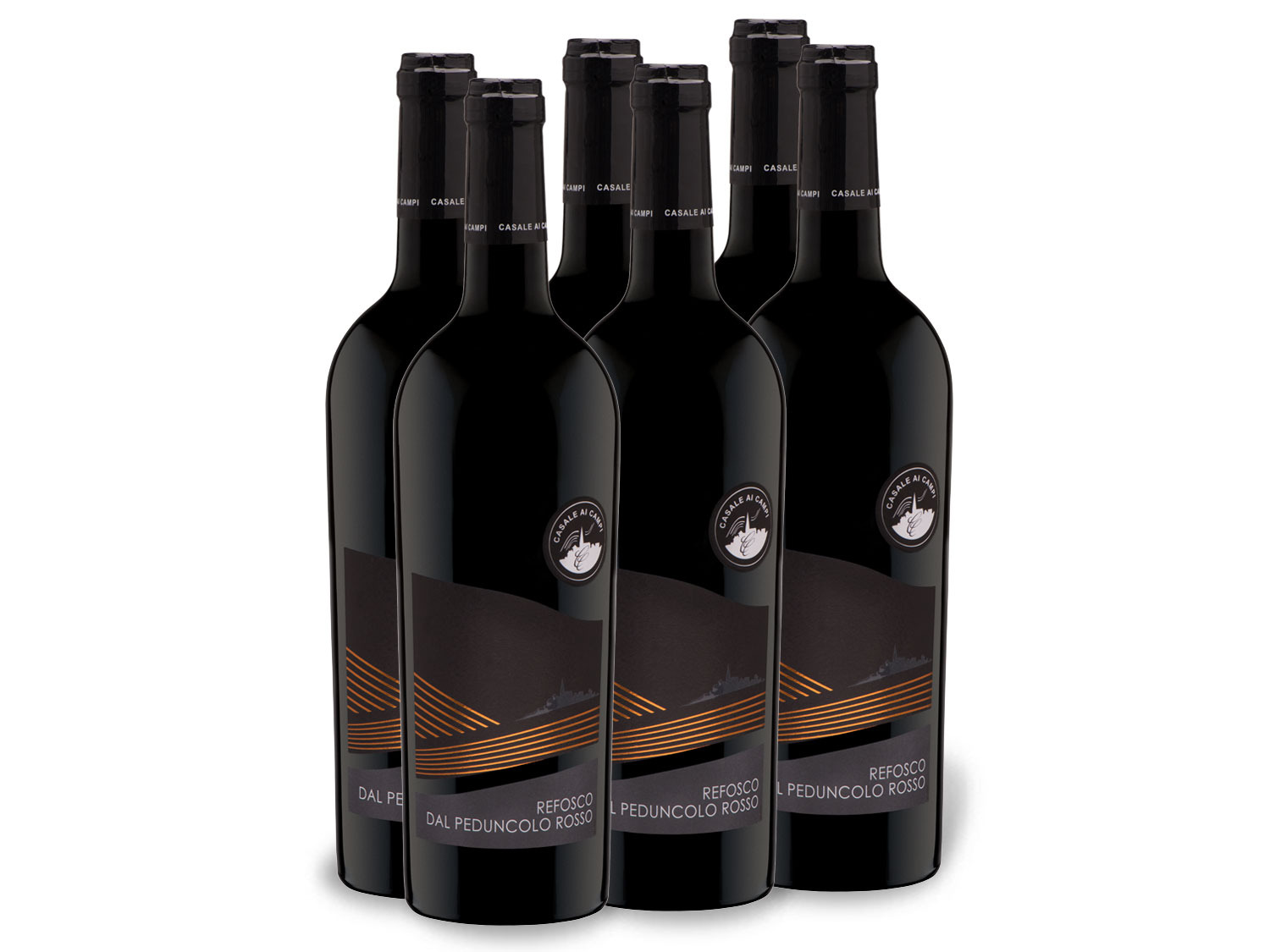 x Peduncolo 6 Refosco 0,75-l-Flasche Weinpaket Fri… dal