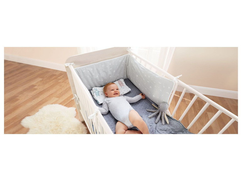 Gehe zu Vollbildansicht: LUPILU® Baby Bettumrandung, 30 x 177 cm, mit Baumwolle - Bild 7