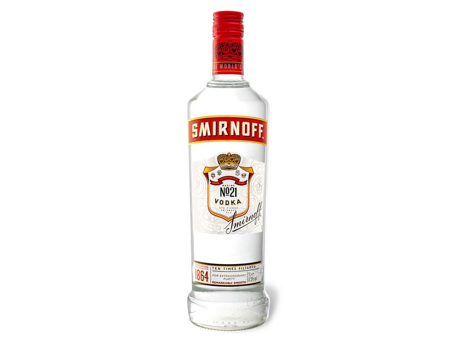 Smirnoff Vodka Red Label No.21 1l 37,5% Vol | LIDL