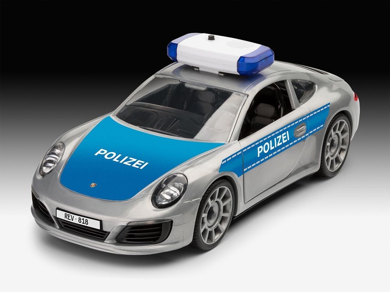 Gehe zu Vollbildansicht: Revell Junior Kit Modellbausatz »Polizei«, Porsche 911, Blaulicht und Sirene, ab 4 Jahren - Bild 4