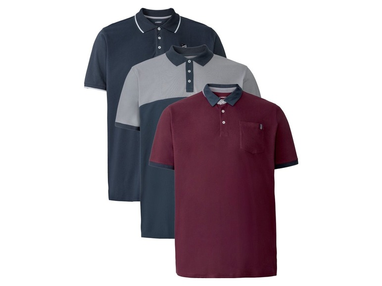 Gehe zu Vollbildansicht: LIVERGY® Poloshirt, Regular Fit, mit Polokragen, in Pikee-Qualität, mit Baumwolle - Bild 1