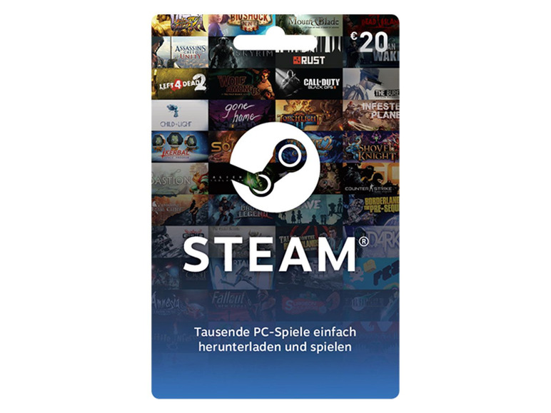 Steam Wallet über 20€ Card