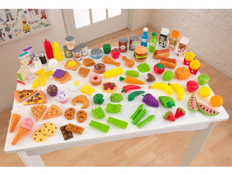 Gehe zu Vollbildansicht: KidKraft Spielzeug-Lebensmittel Set, 115- teilig - Bild 3