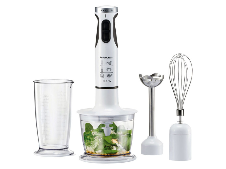 Gehe zu Vollbildansicht: SILVERCREST® Silvercrest Kitchen Tools Stabmixer Set »SSMS 600«, 600 Watt, mit Edelstahl-Aufsätzen - Bild 14