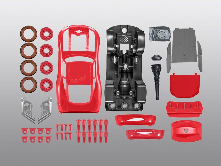 Gehe zu Vollbildansicht: Revell Junior Kit Modellbausatz »Muddy RRC Lightning McQueen«, Rennwagen, ab 4 Jahren - Bild 4
