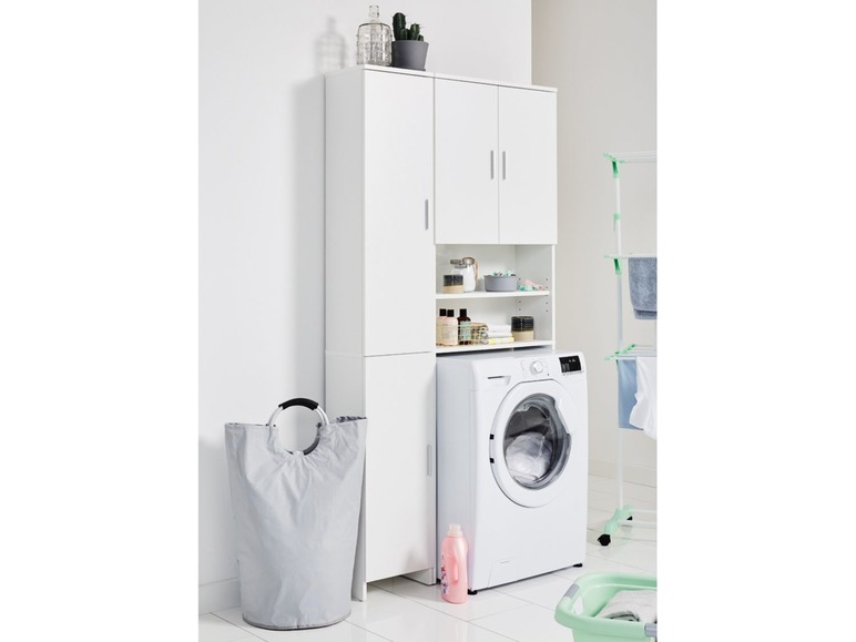 Gehe zu Vollbildansicht: LIVARNO LIVING® Waschmaschinenüberbauschrank, bis 85 cm Höhe, 2 verstellbare Einlegeböden - Bild 8