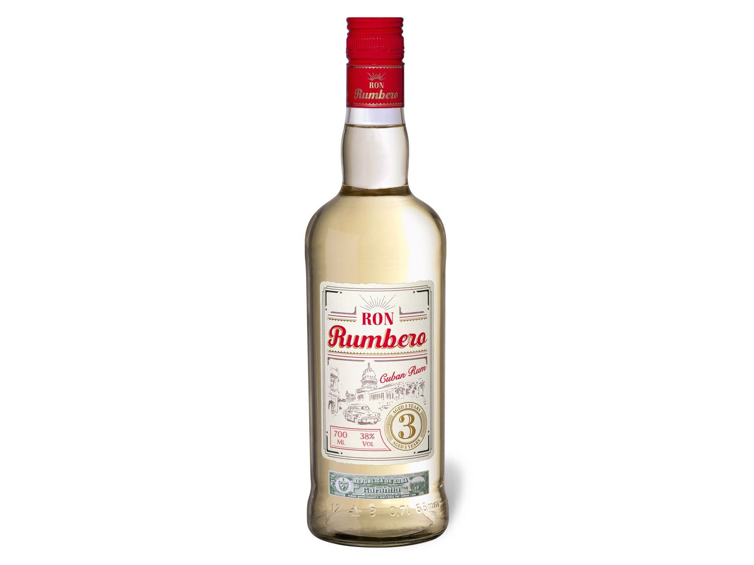 Ron Rumbero Kubanischer 3 | Rum 38% Vol Jahre LIDL