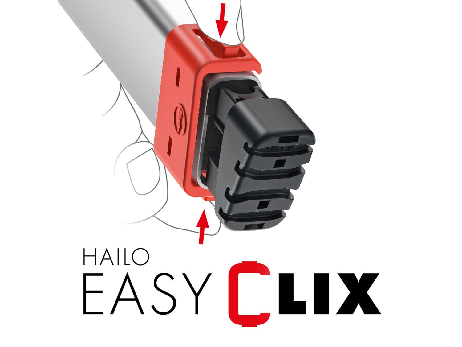 Hailo L80 EasyCl… Wechselfuß-Set stufig Comfortline 6 