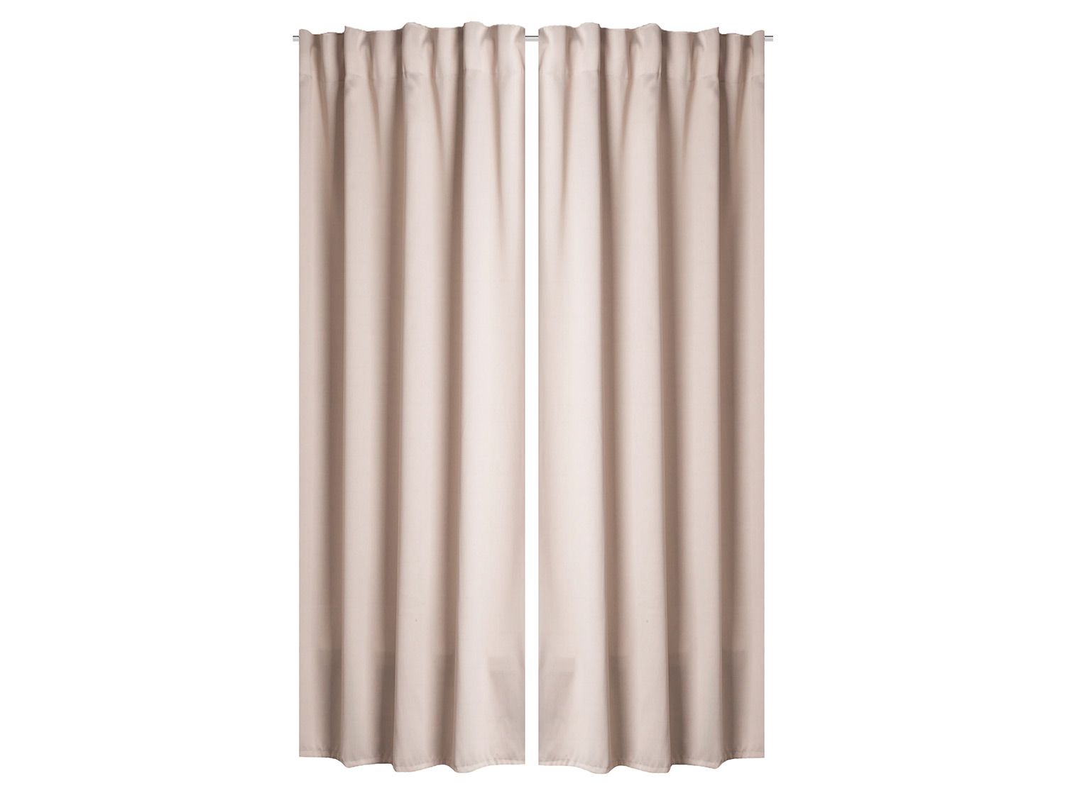 Home Wohnideen Fertigschal Verdunklungsstoff 2er Pack (beige, 245 x 140 cm) 245 x 140 cm