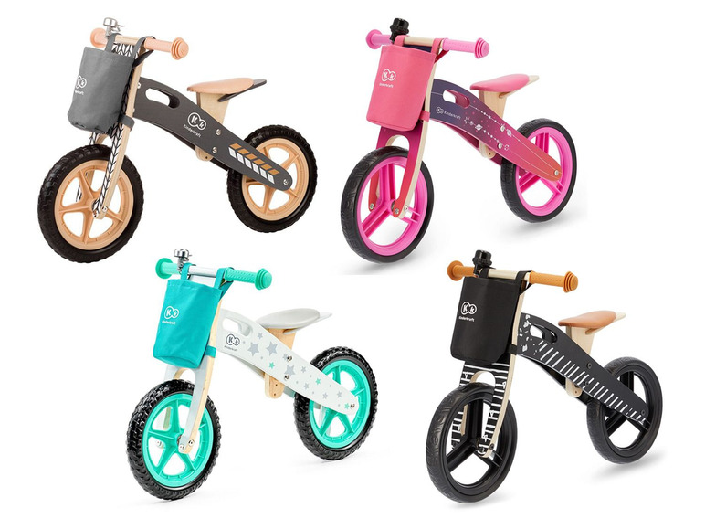 Gehe zu Vollbildansicht: Kinderkraft Laufrad »Runner«, höhenverstellbar, mit Klingel, Lenkertasche und Gummigriffen - Bild 1