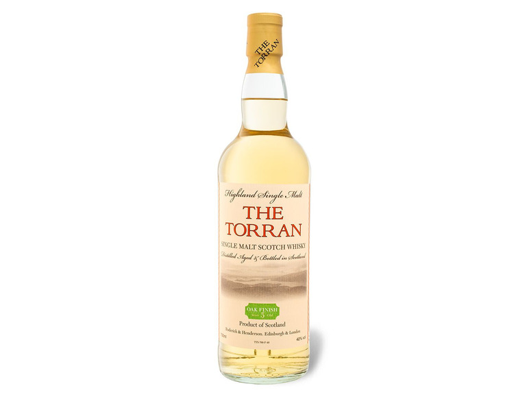 Gehe zu Vollbildansicht: The Torran Highland Single Malt Scotch Whisky 5 Jahre 40% Vol - Bild 2