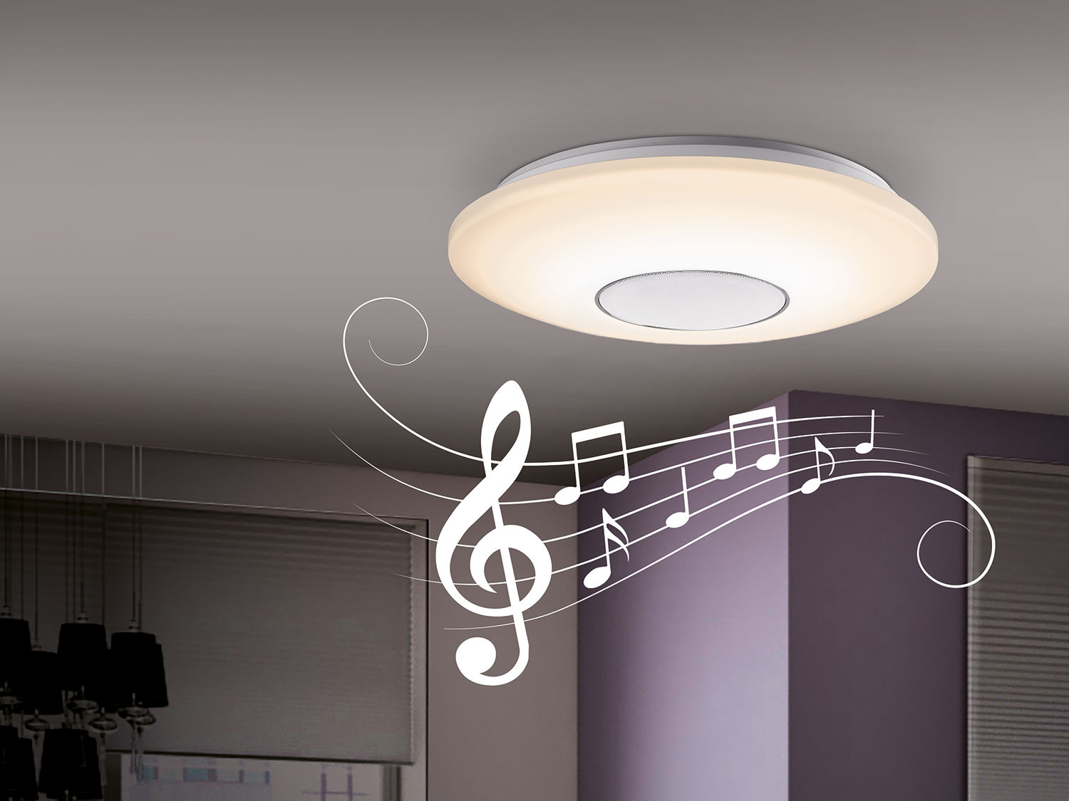 LIVARNO LED mit Bluetooth-Lautsprech… Deckenleuchte LUX