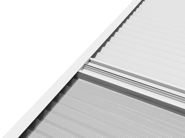 cm 110 Aluminiumprofile, Insektenschutz, B 160 wip Sonnen- H x 2in1-Dachfenster-Plissee, u.