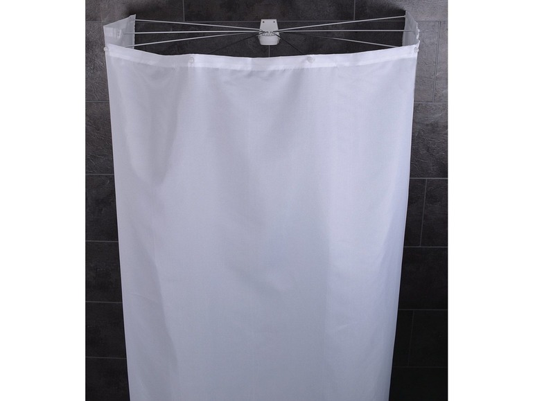 Gehe zu Vollbildansicht: Ridder Duschfaltkabine Ombrella Textil Madison 210x180 cm weiß - Bild 2