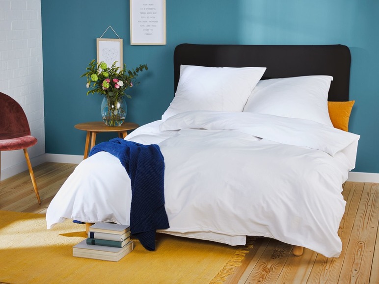 Gehe zu Vollbildansicht: MERADISO® Bettwäsche, 200 x 220 cm Deckenbezug, in Perkal, aus reiner Bio-Baumwolle - Bild 2