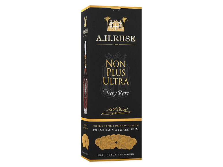 A.H. Riise Non mit Ultra Vol 42% Geschenkbox Very Rare (Rum-Basis) Plus