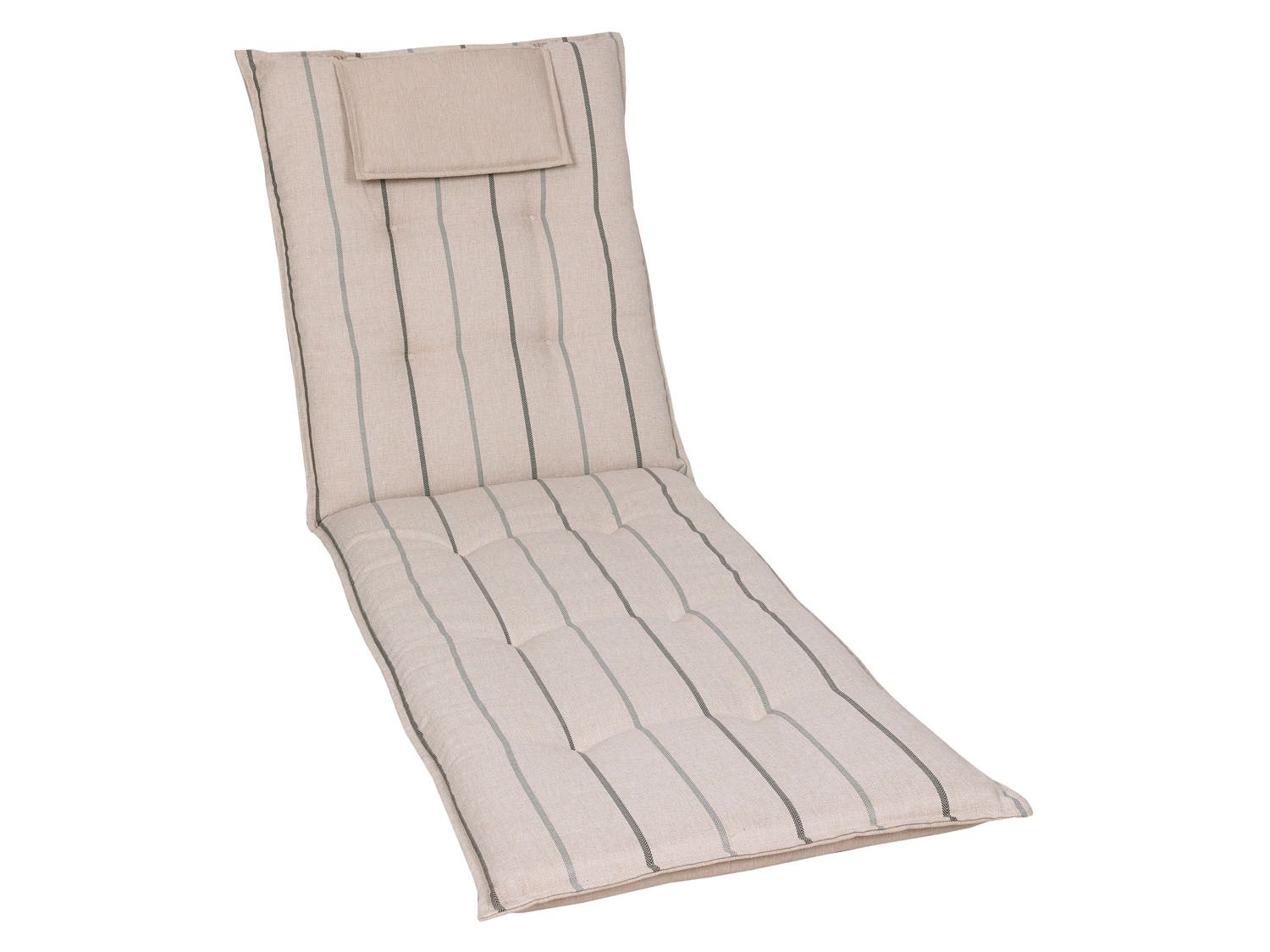 GO-DE Textil Gartenauflage Wendauflage (Liegenauflage, beige)