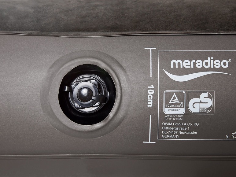 Gehe zu Vollbildansicht: MERADISO® Luftbett, 137 x 22 x 191 cm, mit Euro-Schraub-Ventil, aus robustem Kunststoff - Bild 14