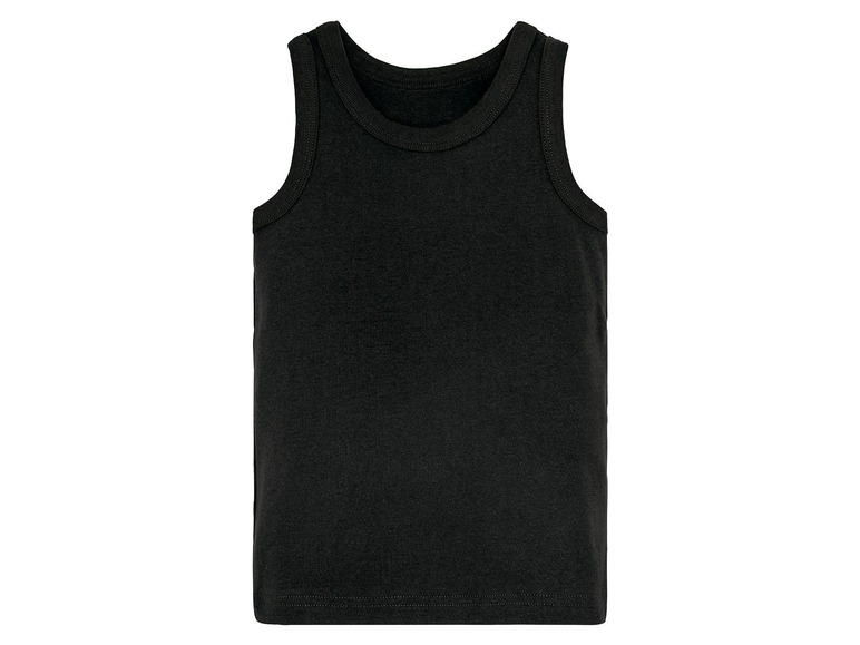 Gehe zu Vollbildansicht: LUPILU® Unterhemd Jungen, in Feinripp-Qualität, aus Baumwolle, mit Viskose, 3 Stück - Bild 14