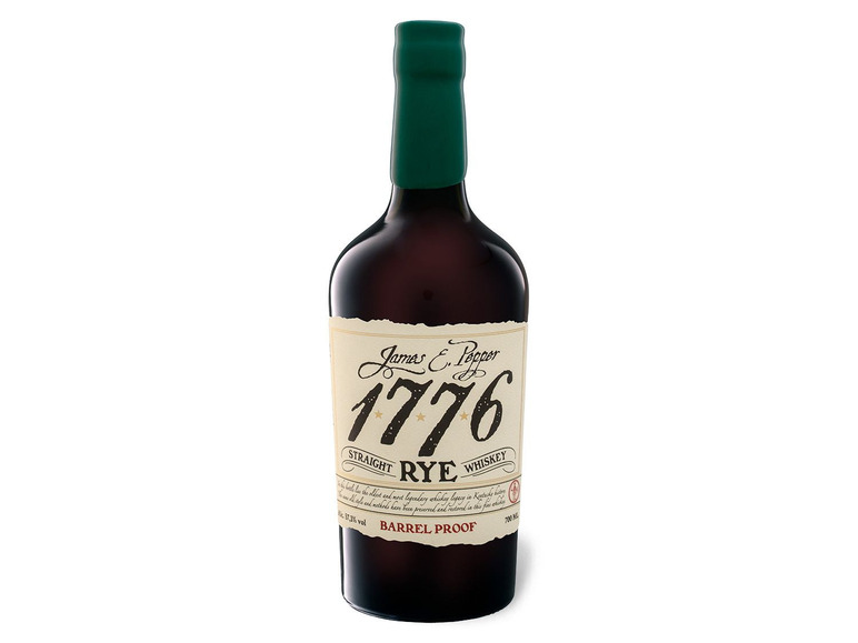 Proof Whiskey Vol Barrel 1776 Rye 57,3%