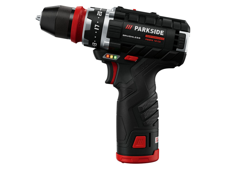 PARKSIDE PERFORMANCE cordless drill set »PBSPA 12 A1«, 12 V, with