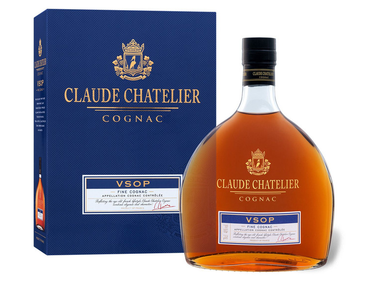 mit Chatelier Cognac Vol VSOP Geschenkbox 40% Claude