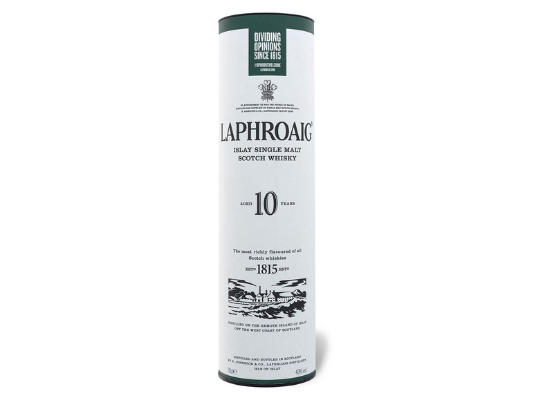 Laphroaig 10 Islay Whisky Geschenkbox 40% Singe Vol Malt Scotch Jahre mit