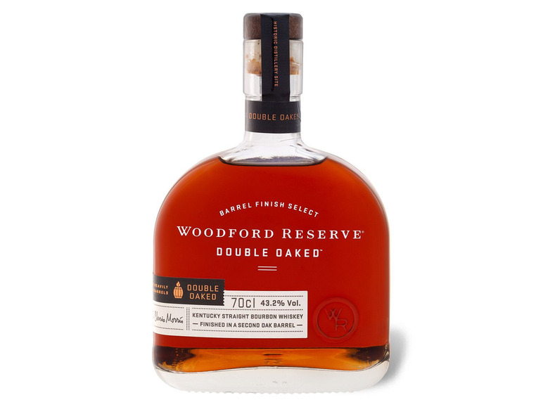 Woodford Reserve Double Bourbon Geschenkbox Vol mit Oaked Straight Kentucky Whiskey 43,2