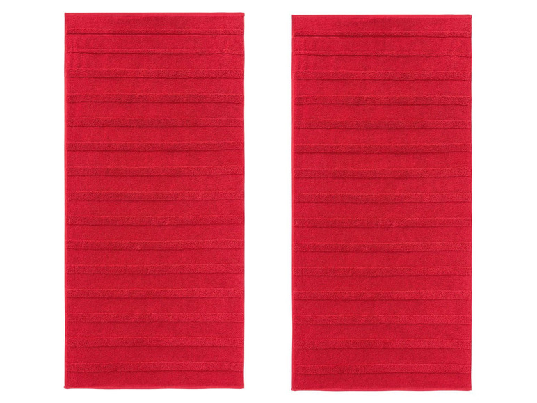 Gehe zu Vollbildansicht: MIOMARE® Handtuch, 2 Stück, 50 x 100 cm, aus Baumwolle - Bild 2