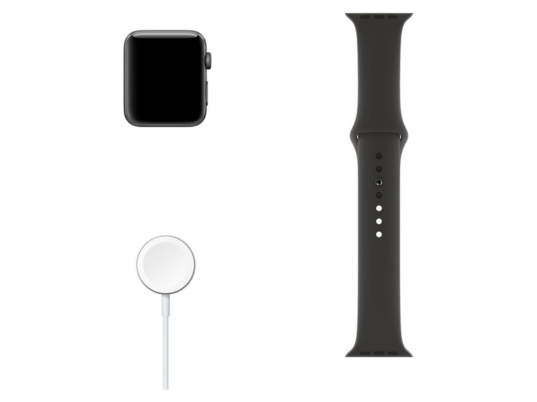 Gehe zu Vollbildansicht: Apple Watch Series 3 38 mm, Aluminiumgehäuse space grau - Bild 6