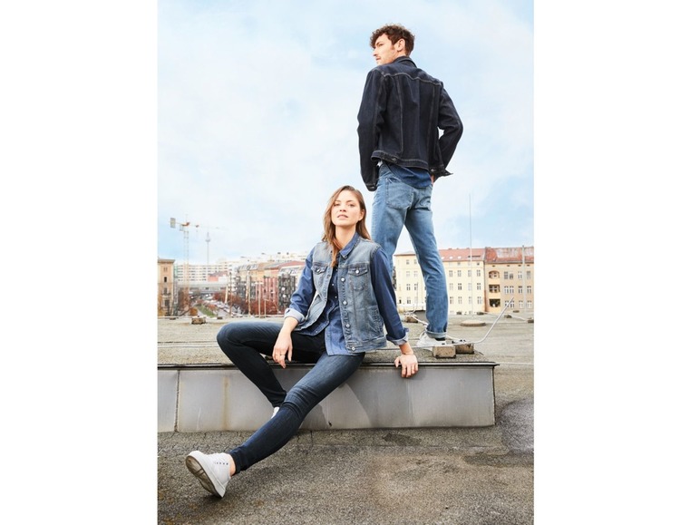 Gehe zu Vollbildansicht: LIVERGY® Jeans Herren, Slim Fit, im 5-Pocket-Style, mit Baumwolle und Elasthan - Bild 5